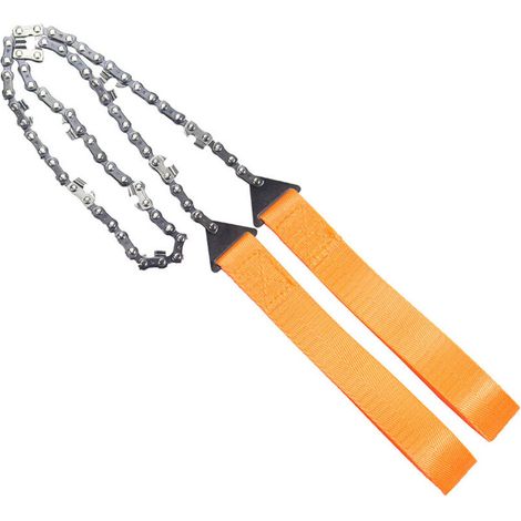 1 pièce tronçonneuse de survie portable avec poignée de corde de parachute pour le camping randonnée outils d'urgence