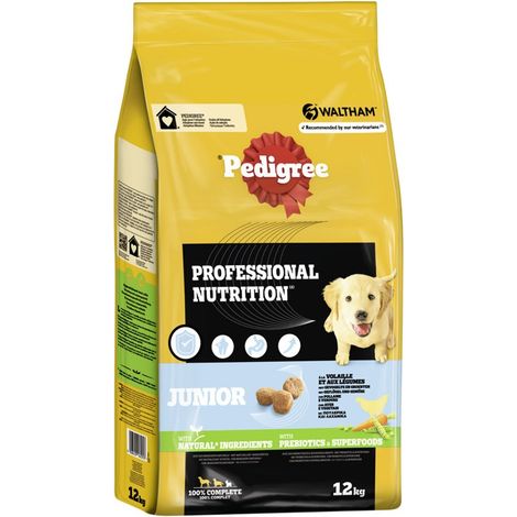 Pedigree Professional Nutrition Junior Geflügel Trockenfutter für Hunde - 12 kg (1/2)