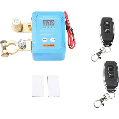 12V Kfz-Batterieschalter mit intelligentem Schutzschalter und Fernbedienung für Pkw und Lkw (1/5)