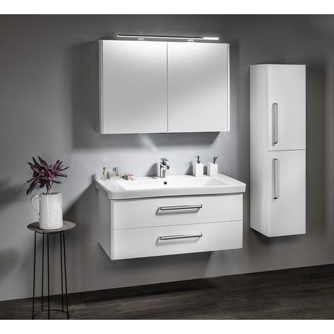 Ensemble de salle de bain THEIA 105, blanc (1/2)