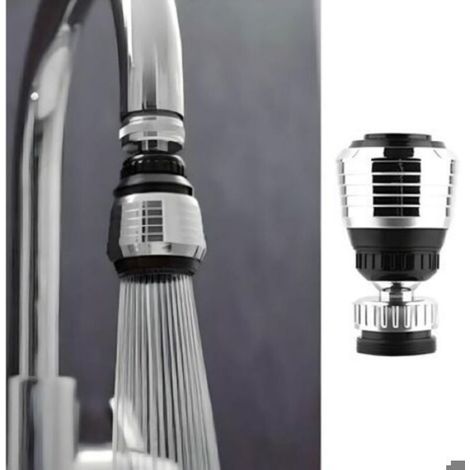 Embout robinet pivotant 360°, filtre anti-calcaire 2 modes (1/4)