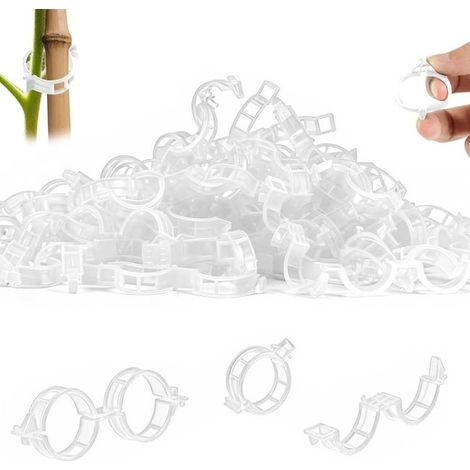 (150, Transparent) Plant Support Clips de Jardin Tomate Clips Support, Clips de Support pour Plantes de Jardin Clips pour Les légumes Tomate Vigne tig (1/5)