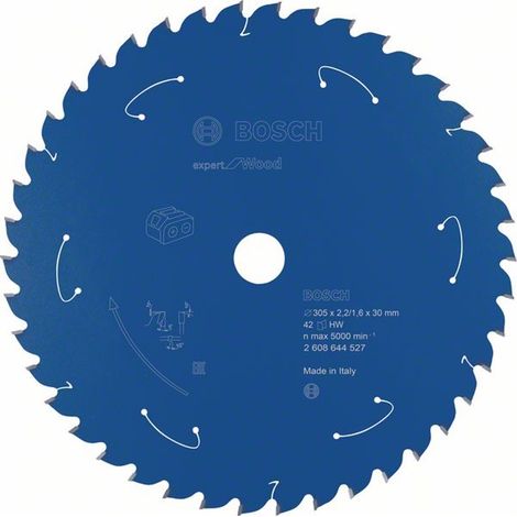 Bosch Akku-Kreissägeblatt Expert for Wood, 305 x 2,2/1,6 x 30, 42 Zähne