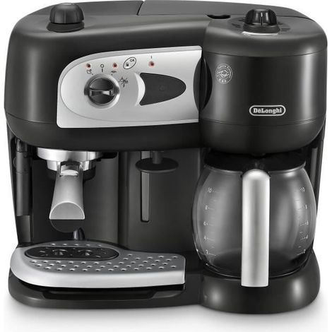 Pump-operated espresso machine - DELONGHI - BCO261B.1 - 15 bars - Pods and ground coffee - Black and white