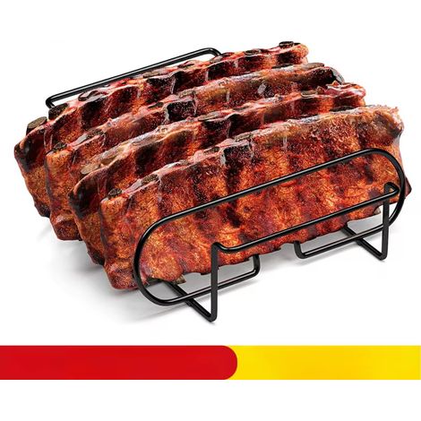 Support à côtes pour travers de porc barbecue en accessoires Napoleon x cm 31 3 25 7 métal (1/5)