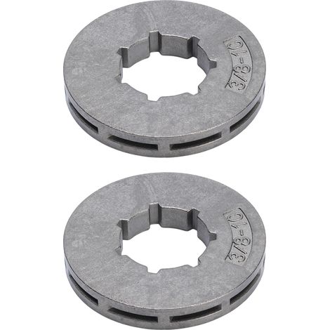 2 pignons de tronçonneuse de 22 mm, 3/8 po-10, construction robuste et haute résistance pour tronçonneuse à 10 dents (1/5)