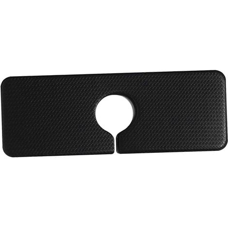 Tapis absorbant imperméable pour robinet, lavable et épais, pour cuisine ou maison de campagne, noir.-40x15x1cm-Black B (1/5)