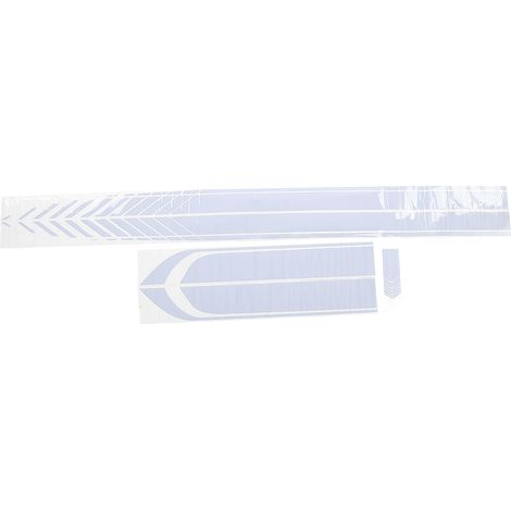 4 autocollants voiture universels légers portables imperméables DIY accessoires carrosserie latérale bleu clair (1/5)