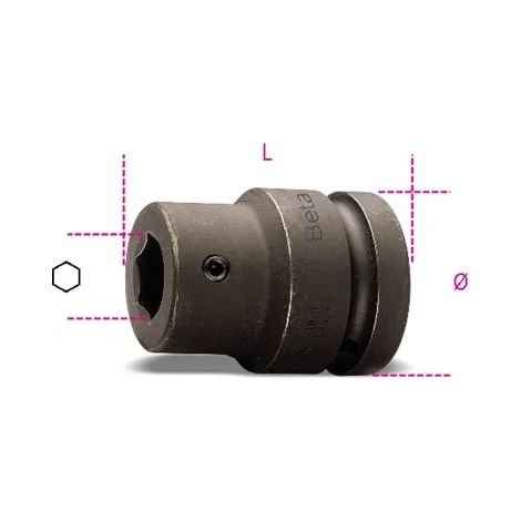 Beta 727pi/16 3/4 Hexagonal Machine Tool Holder Socket 727pi/16 - 44