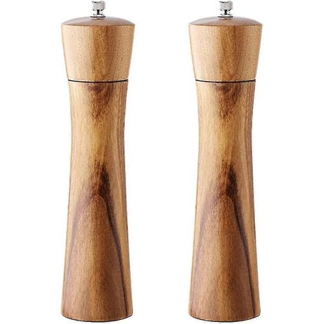 Solid Wood Pepper Grinder Acacia Wood Manual Black Pepper Seasoning Bottle Kitchen Tools Hand Grinder Pepper Grinder (1/5)
