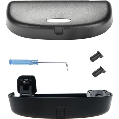 Estuche para gafas GABRIELLE, caja para guardar gafas de sol para BMW X1, X3, X5, X7, Serie 1, Serie 2, Serie 3, Serie 5, Serie 6, Serie 7 (2010-2024), X1 U11, X3 G01, Serie 1 F40, Serie 3 G20 (negro)