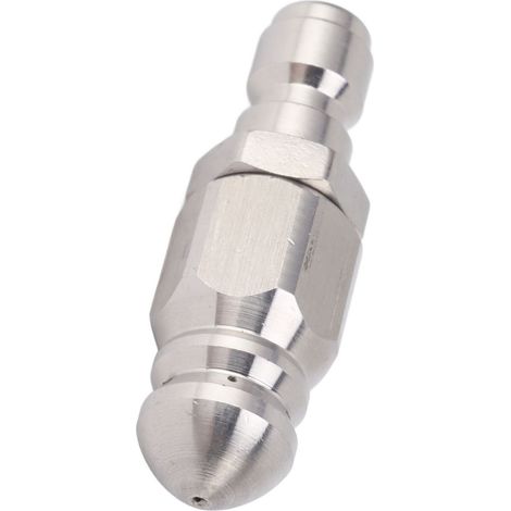 Buse de Jet d'égout de 56MM, 5000PSI, 1 avant 6 arrière en acier inoxydable pour déboucher les tuyaux, dissolvant de bouchons de toilettes (1/5)