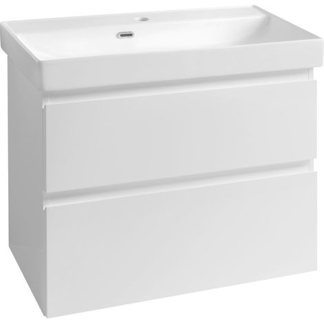 Meuble sous-vasque ALTAIR 76x60x37cm, blanc (1/4)