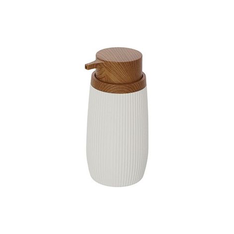 Dispenser sapone bianco linea London in plastica PS e ABS design moderno Feridras