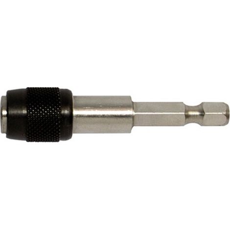 Porte-embouts pour embouts 1/4'' à tige à 6 pans, mandrin à serrage rapide, avec aimant permanent, desserrage en faisant glisser la douille