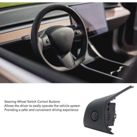 Pulsante di comando per volante Tesla Model 3 Y - Interruttore a sfera reattivo e durevole 2017-2023 - Installazione diretta (1/5)