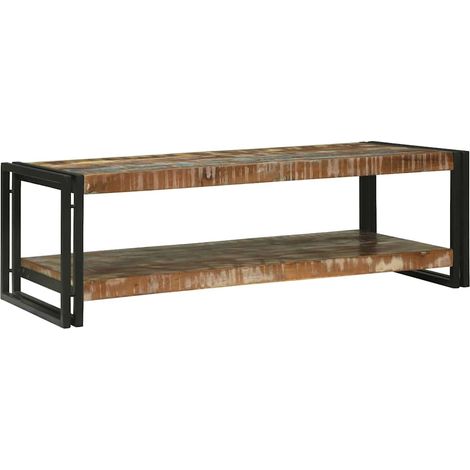Couchtisch Mehrfarbig Massives upgecyceltes Holz