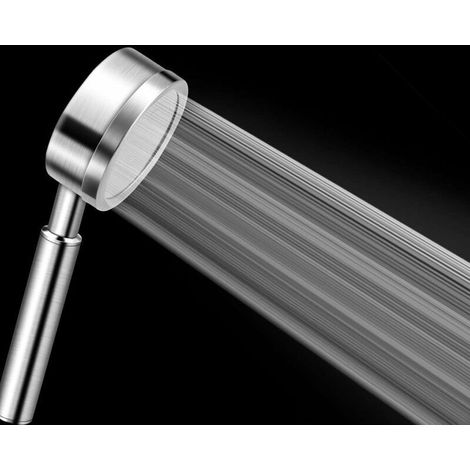 Pommeau Douche Haute Pression en Acier Inoxydable 304 Douchette Douche Aalle de Bain Economie d'Eau Installation Facile (1/4)