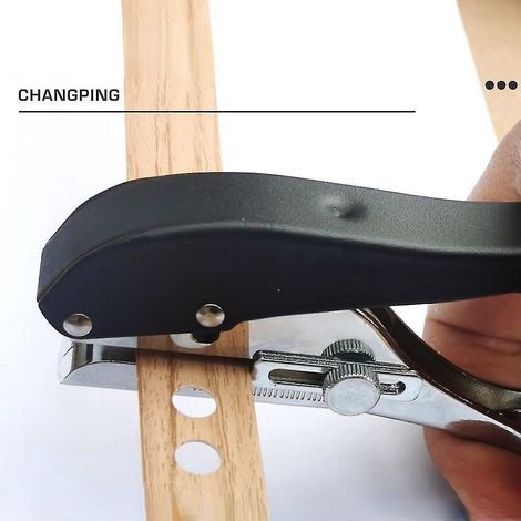 Stanzwerkzeug für Kantenanleimung, Stanzzange für 3 mm, 4 mm, 5 mm, 6 mm, 8 mm und 10 mm Löcher, Holzbearbeitungswerkzeug mit Skala und festem Loch. (1/5)