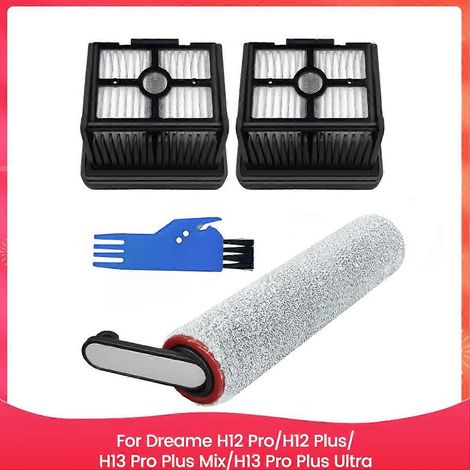 Lot de 4 brosses rouleau et filtre accessoire kit pour H12 Pro/H12 Plus/H13 Mix/H13 Ultra pièces détachées (1/5)