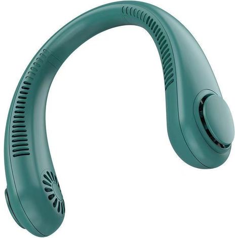 Ventilateur de cou, ventilateur de sport sans pales, mini ventilateur portable mains libres sans pales, ventilateur pliable sans pales. (1/3)