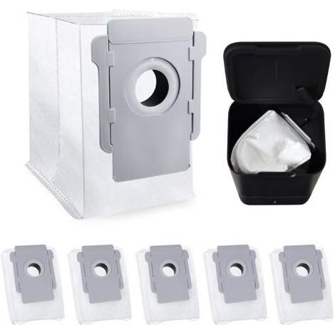 Lot de 6 sacs d'aspirateur compatibles avec iRobot Roomba, pièces de rechange pour sacs d'élimination automatique de la saleté Clean Base pour i & s & j Series, i7 i7+ i7Plus/i3 i3+/i4 i4+/i6 i6+ i6Pl