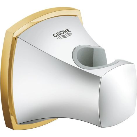 Grohe Support de douchette à main Grandera, Coloris: Chrome / Or - 27969IG0 (1/2)
