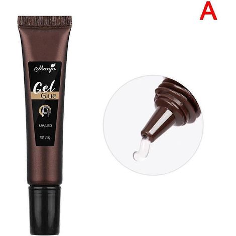 Colle pour patchs de tuyau Black Technology (15 g, embout pointu) Monja, colle solide antiadhésive pour ongles, colle pour patchs résistants. (1/4)