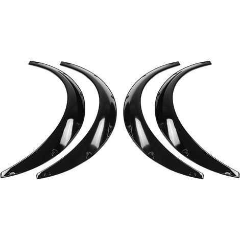 Universal Car Wheel Arch Flares, 4 Pieces, 33.5 Inch Wide Wheel Arches for Front and Rear, Mud and Scratch Protection, Aggressive Style Upgrade (1/5)
