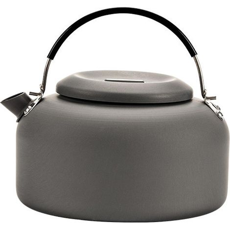 Bouilloire à café en aluminium léger 0.8L/1.4L pour camping, randonnée et trekking - 0.8L-Noir