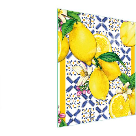 Tagliere in vetro 45x52 limoni (1/5)