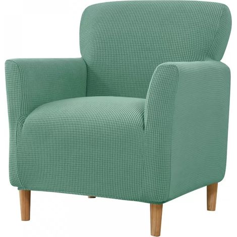 1 Housse de chaise élastique en polyester, 90-140 cm, lavable, protection contre poussière et taches, pour salon (1/5)