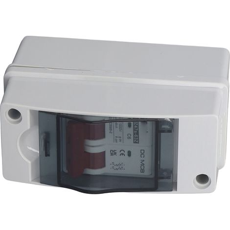 Disjoncteur DC 6A 1000V 2P IP65 pour Installation Photovoltaïque Solaire (1/5)