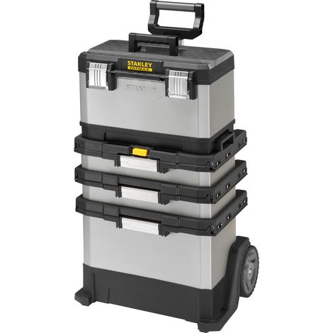 Servante d'atelier sur roulettes métal/Plastique-capacité importante de stockage avec un volume de 63L-attaches anticorrosion-poignée bi matière-système de rangement vertical -1-95-622 (1/5)