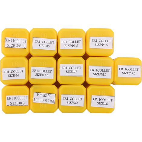 Ensemble 13 pinces ER11 ressorts pour fraiseuse CNC gravure outils de serrage (1/5)