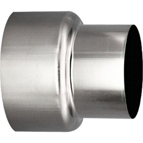 Raccord réducteur de conduit de cheminée en acier inoxydable - Ø 80 mm / Ø 60 mm (1 pièce)