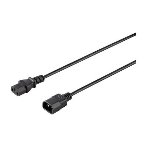 Sygonix SY-5042726 appareils IEC Rallonge noir 0.50 m S592822 (1/2)