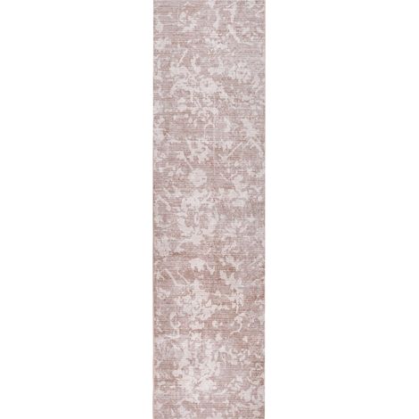Tappeto moderno 80 x 300 cm Tessuto tinta unita Per corridoio Per riscaldamento a pavimento Fondo antiscivolo Beige Tarsus