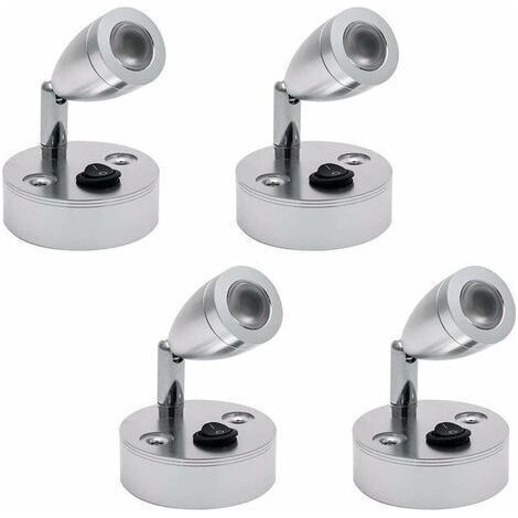BUNTHAUS Éclairage Intérieur Spot Lampe Auto LED Lumièr 2pcs-RV Lampe de Lecture 3000K Rotation 180° pour Camper Van Bateau Caravane Véhicule Camping Car (1/5)
