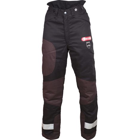 Oregon Yukon Pantaloni Protettivi per Motosega, Protezione di Tipo A, Classe 1 (20 m / s), Colore Nero, Taglia XL (EU 54-56) (1/5)