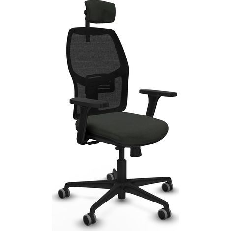 Chaise piqueras y crespo Alfera noir mousse 65 mm roues (1/2)