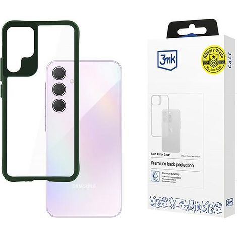Custodia per Samsung Galaxy A35 5G 3MK Satin Armor Green
