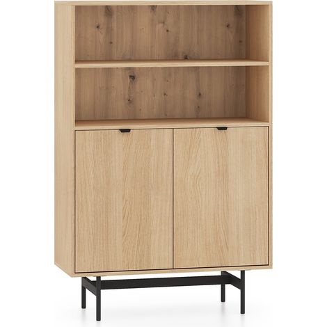 Selsey HEGGERS - Regal mit 2 türig und 2 nischig, Eiche Mavelie, 92 cm (1/5)