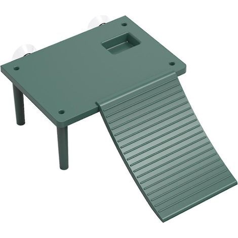 Aquarium pour tortues se prélassant au soleil, décoration en ABS, ornement de paysage de repos (1/4)