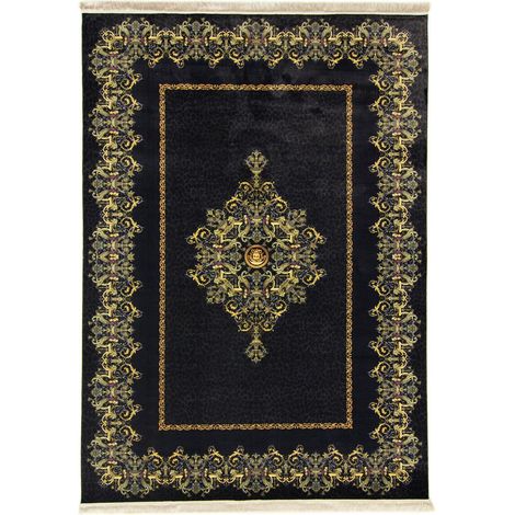 Tapis persan Rubaba - 350x250cm, Rectangular - 100% Acrylique - Tissé - Noir (1/5)