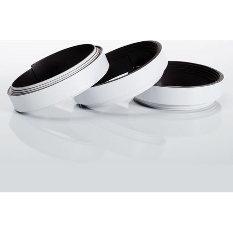 Ensemble de 3 Bandes magnétiques 10 mm, longueur 100 cm Blanc (1/4)