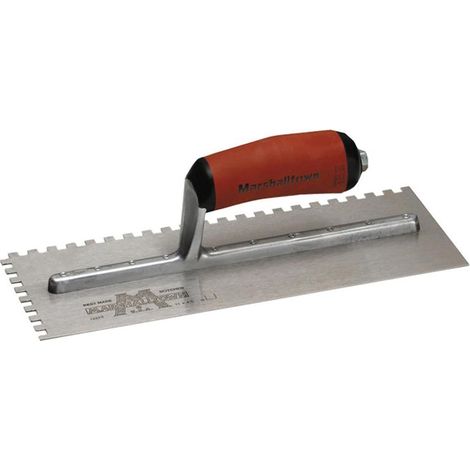 Marshalltown M702Sd Notched Trowel Square 1/4In (1/3)