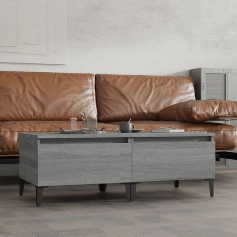 Beistelltische 2 Stk. Grau Sonoma 50x46x35 cm Holzwerkstoff