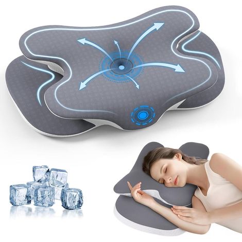 Ergonomisches Nackenkissen aus Memory Foam für Seiten-, Rücken- und Bauchschläfer (1/5)