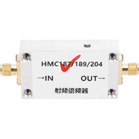 Frequenzvervielfacher HMC187 aus Aluminiumlegierung, Eingang 0,87–2 GHz, Ausgang 1,7–4 GHz, HF-Signalverdoppler (1/5)